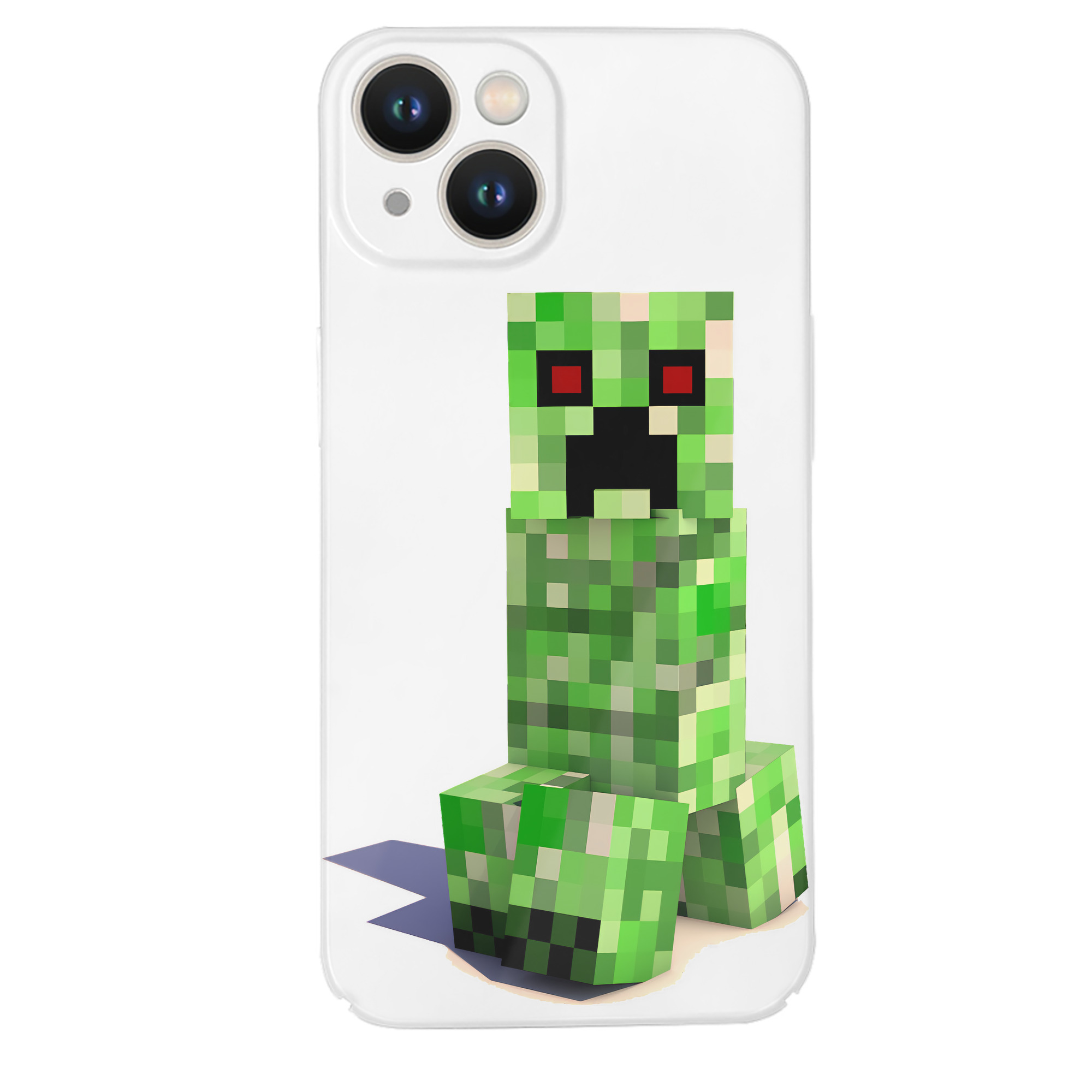 （画像用） マインクラフト ブロックの世界 Minecraft MC Block world 【iPhone 14シリーズ対応】ハードケース
